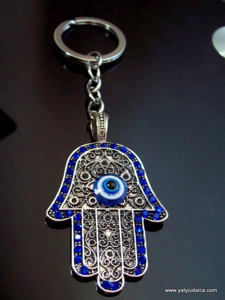 Fancy Khamsa keychain with crystals | SHIA SHOPPING